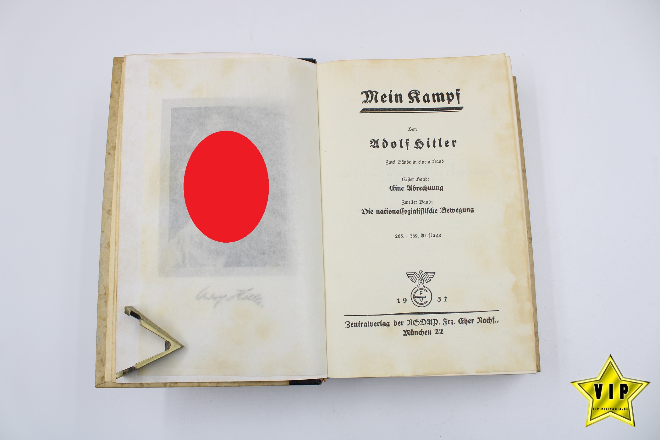 Adolf Hitler Mein Kampf 1937 mit Goldschnitt