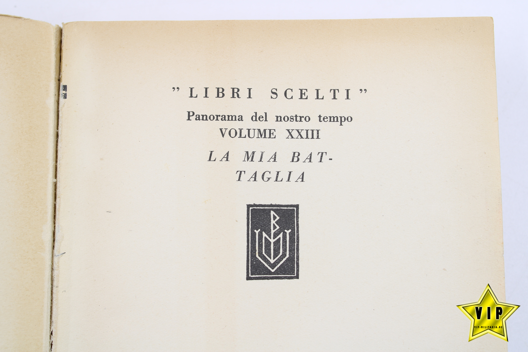 Mein Kampf in italienischer Schrift Mailand 1940