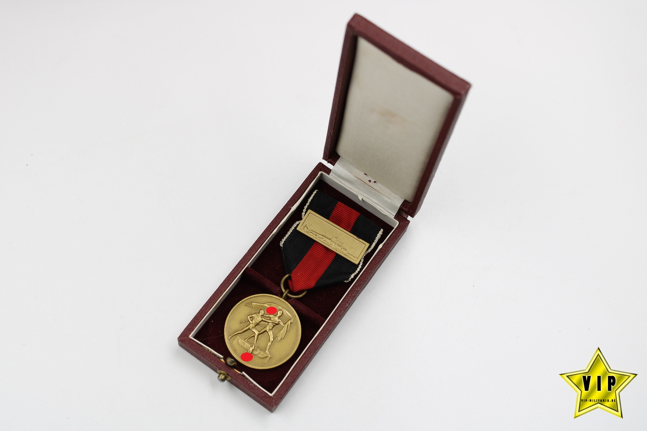 Anschluss Medaille 1. Oktober Sudetenland im Verleihungsetui mit Prager Burg Auflage 