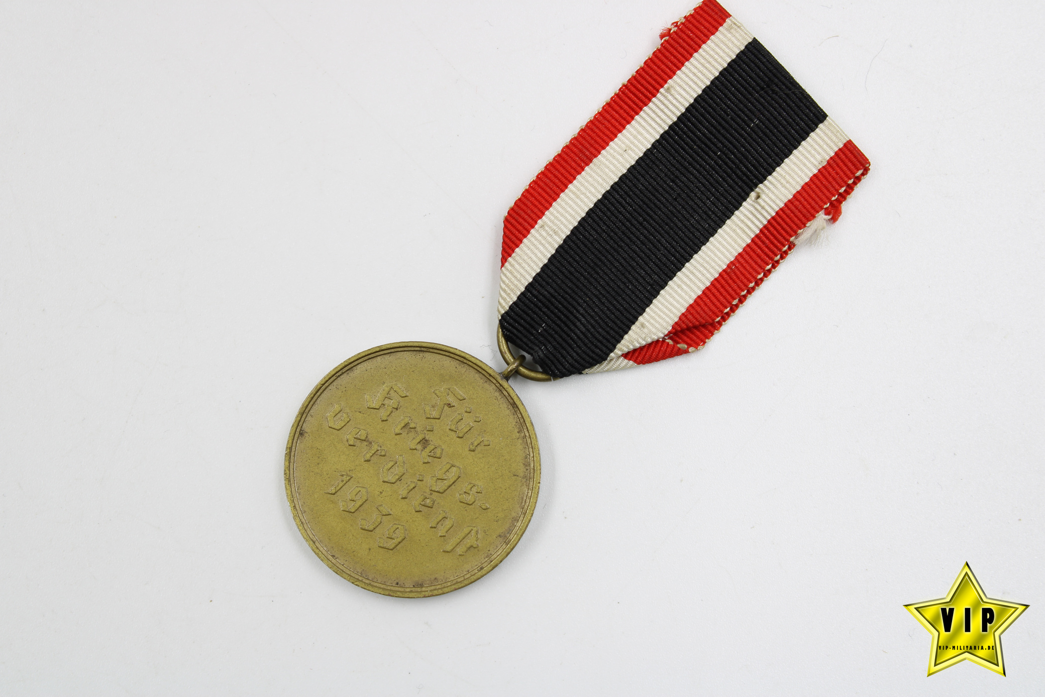 Kriegsverdienstmedaille 1939 + Verleihungsurkunde