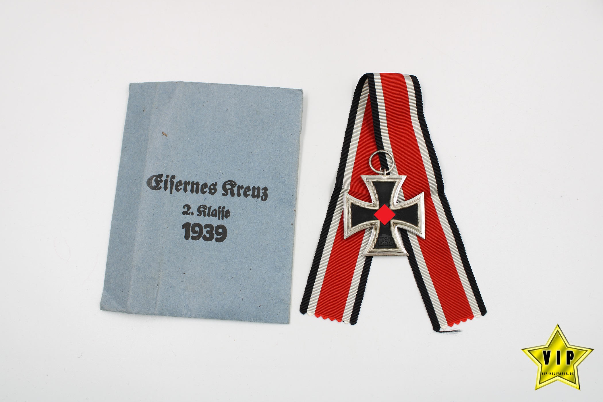 Eisernes Kreuz 2. Klasse 1939 in Verleihungstüte "109"