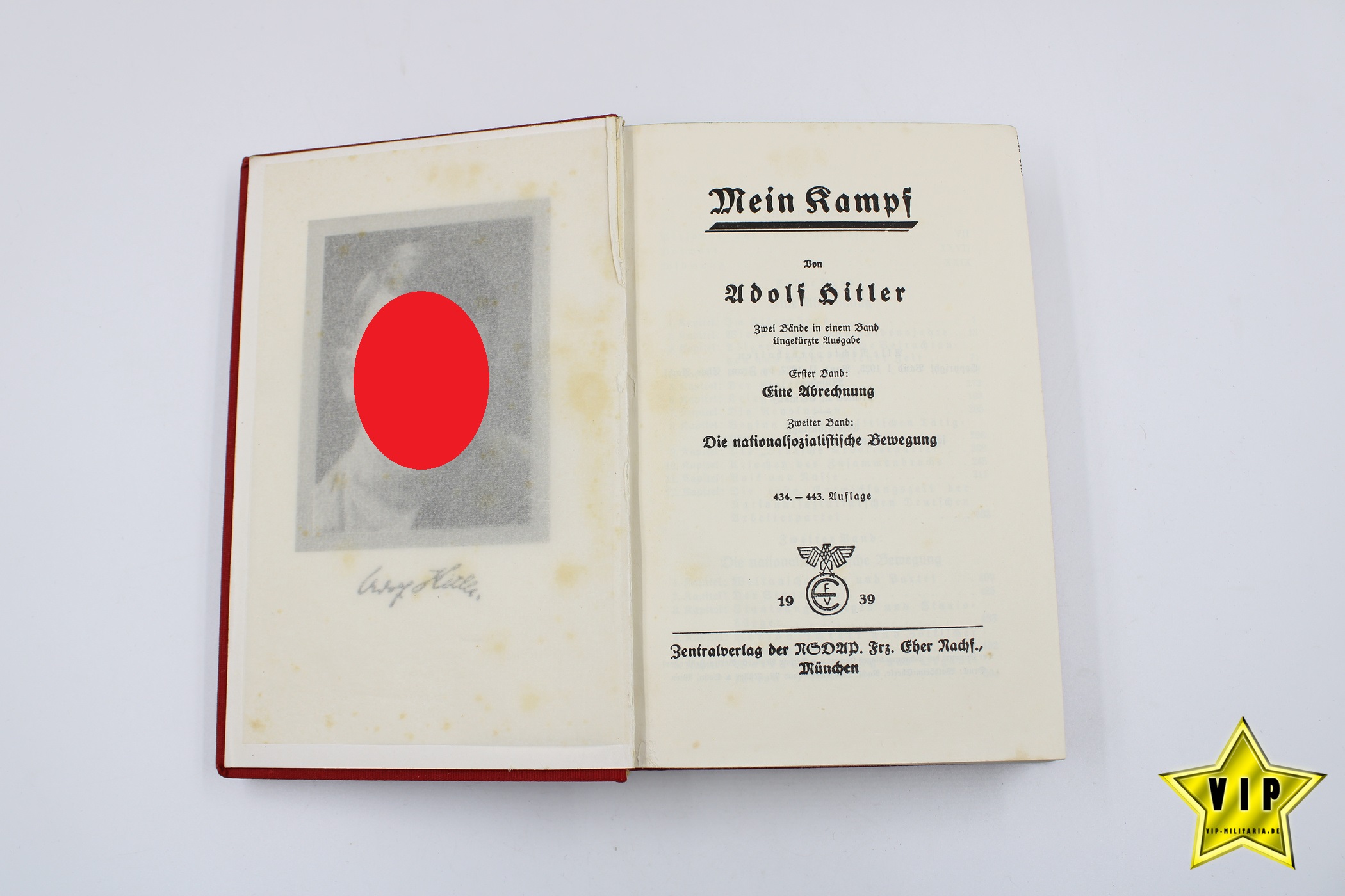 Adolf Hitler Mein Kampf Beamtenausgabe 1939 