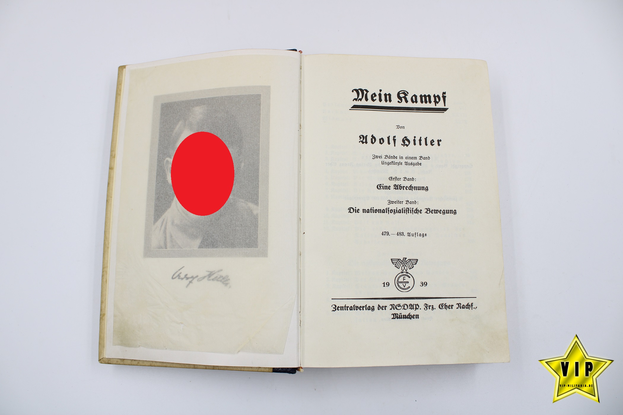 Adolf Hitler Mein Kampf 1939 mit Goldschnitt 1939