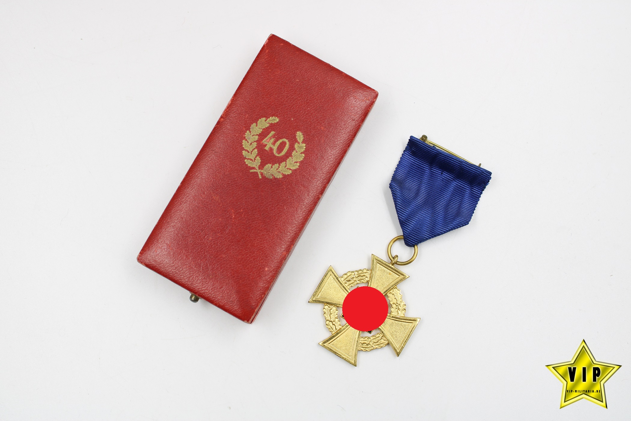 Treuedienst Ehrenzeichen in Gold 40 Jahre im Etui