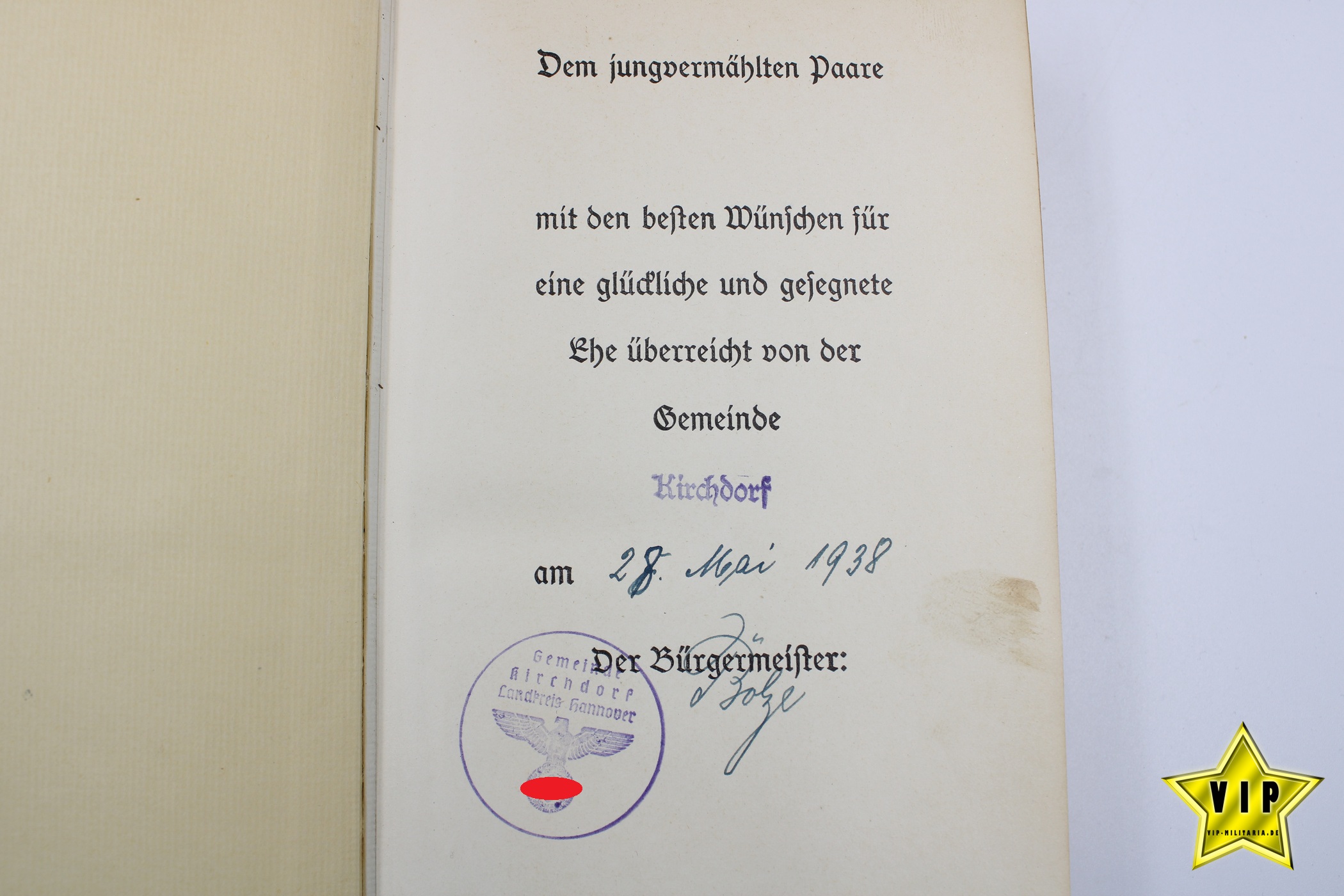 Mein Kampf Hochzeitsausgabe aus Kirchdorf im Schuber 1937