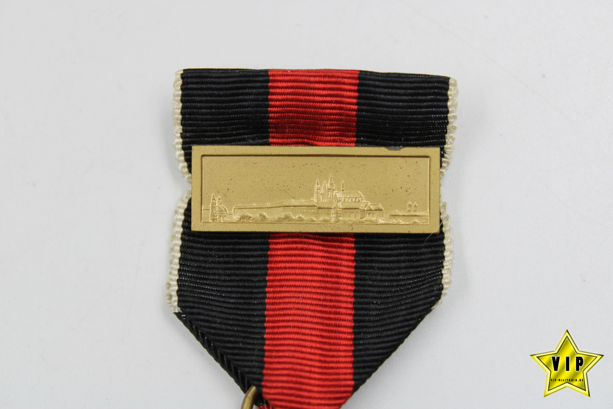 Anschluss Medaille 1. Oktober Sudetenland im Verleihungsetui mit Prager Burg Auflage 