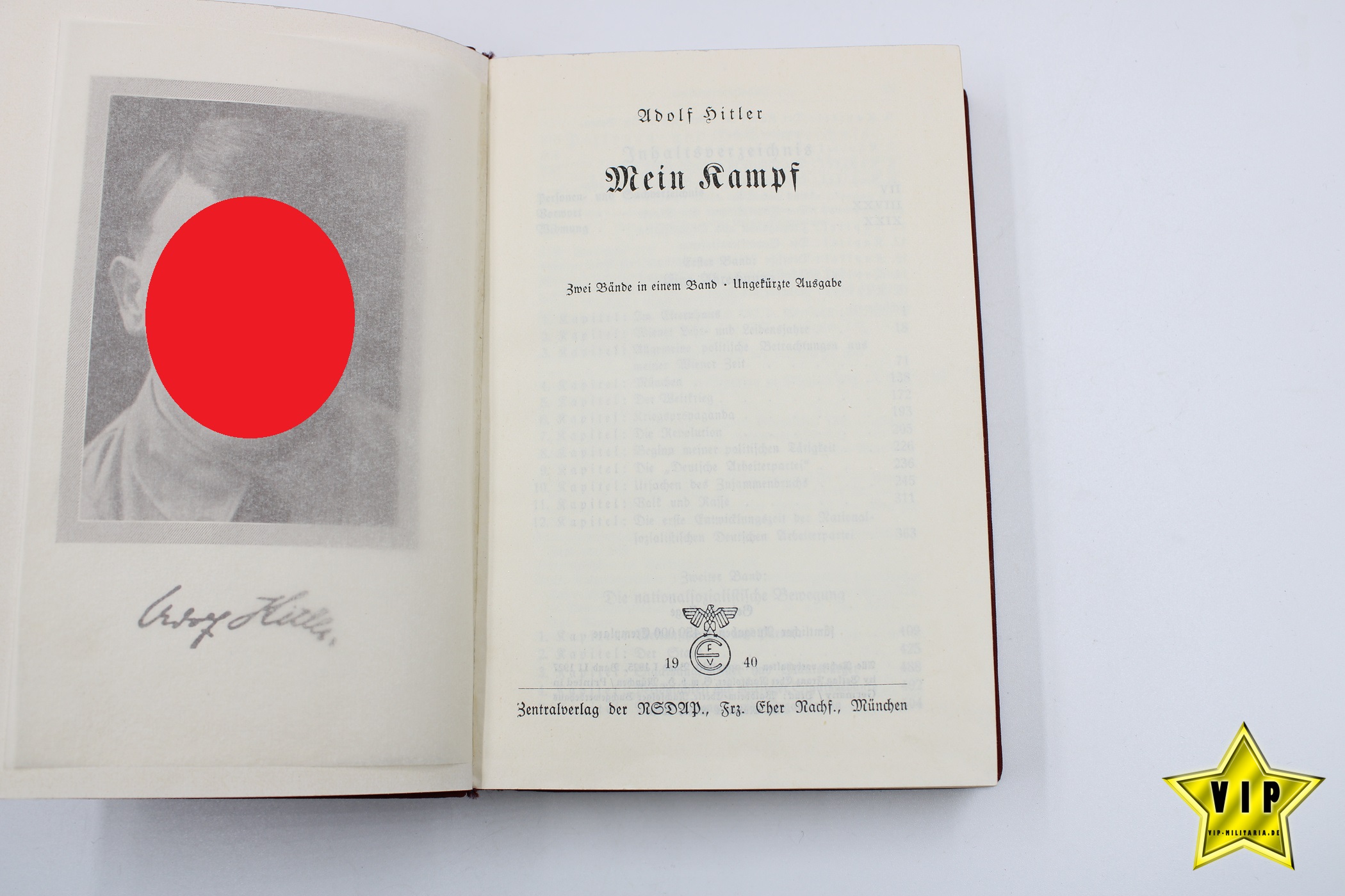 Mein Kampf rote Tornister Ausgabe 1940 Taschenbuch